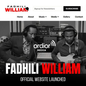 Ordior Media launches the new Fadhili Williams’ Official Website, honouring the Legendary Voice Behind “Malaika”and many other hits.