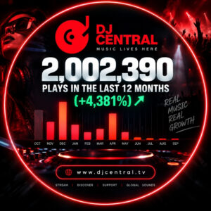 DJ Central Surges Past Two Million SoundCloud Streams in the past 12 months, as Global Fan Support Continues to Grow !