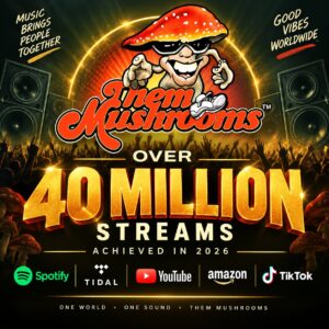 Kenyan Music Pioneers Them Mushrooms Go Global with 40 Million New Streams, a Growing Worldwide Audience and Fresh Remixes of the Iconic “Jambo Bwana (Hakuna Matata)” — and the Future Is Golden!